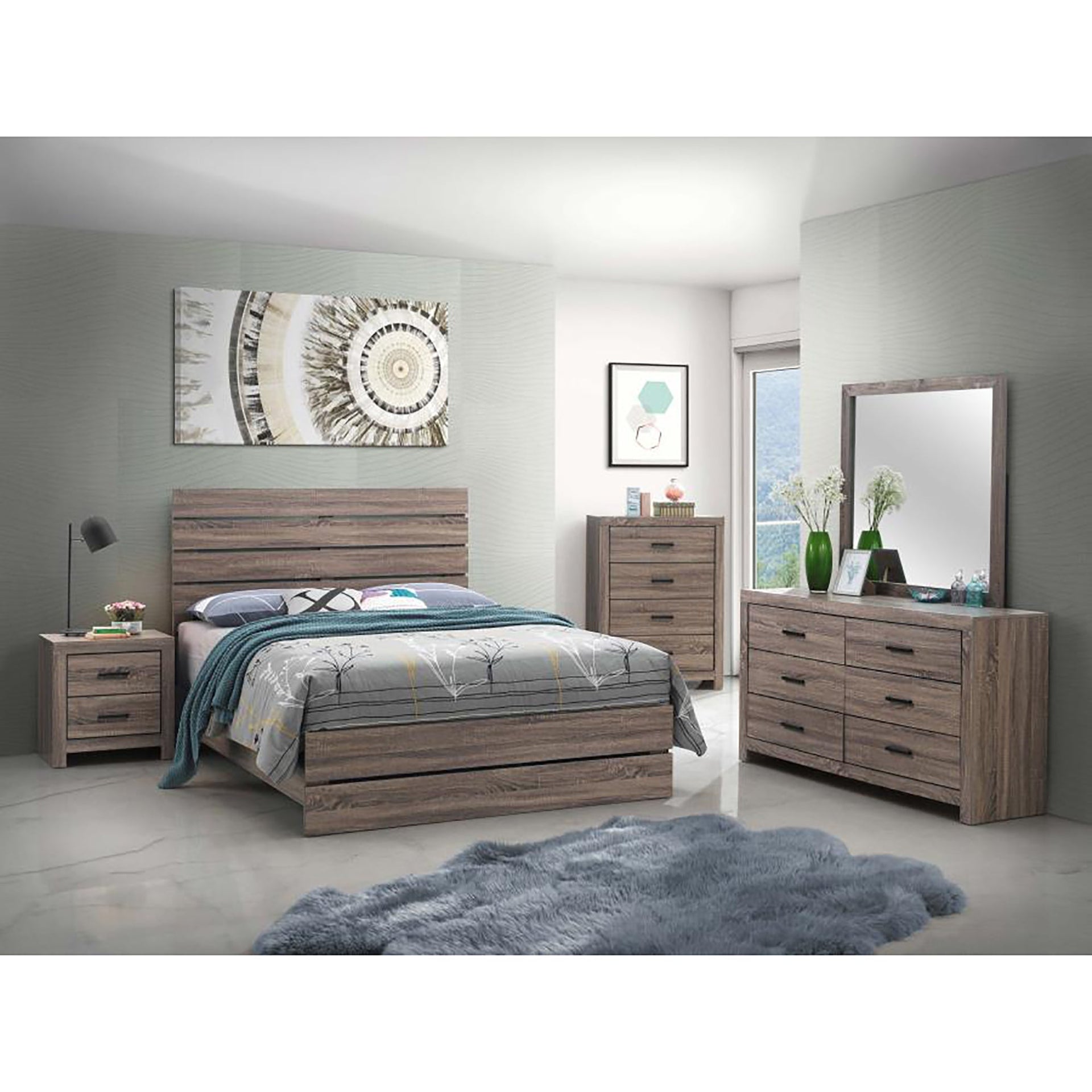 Barrel Platform Bed