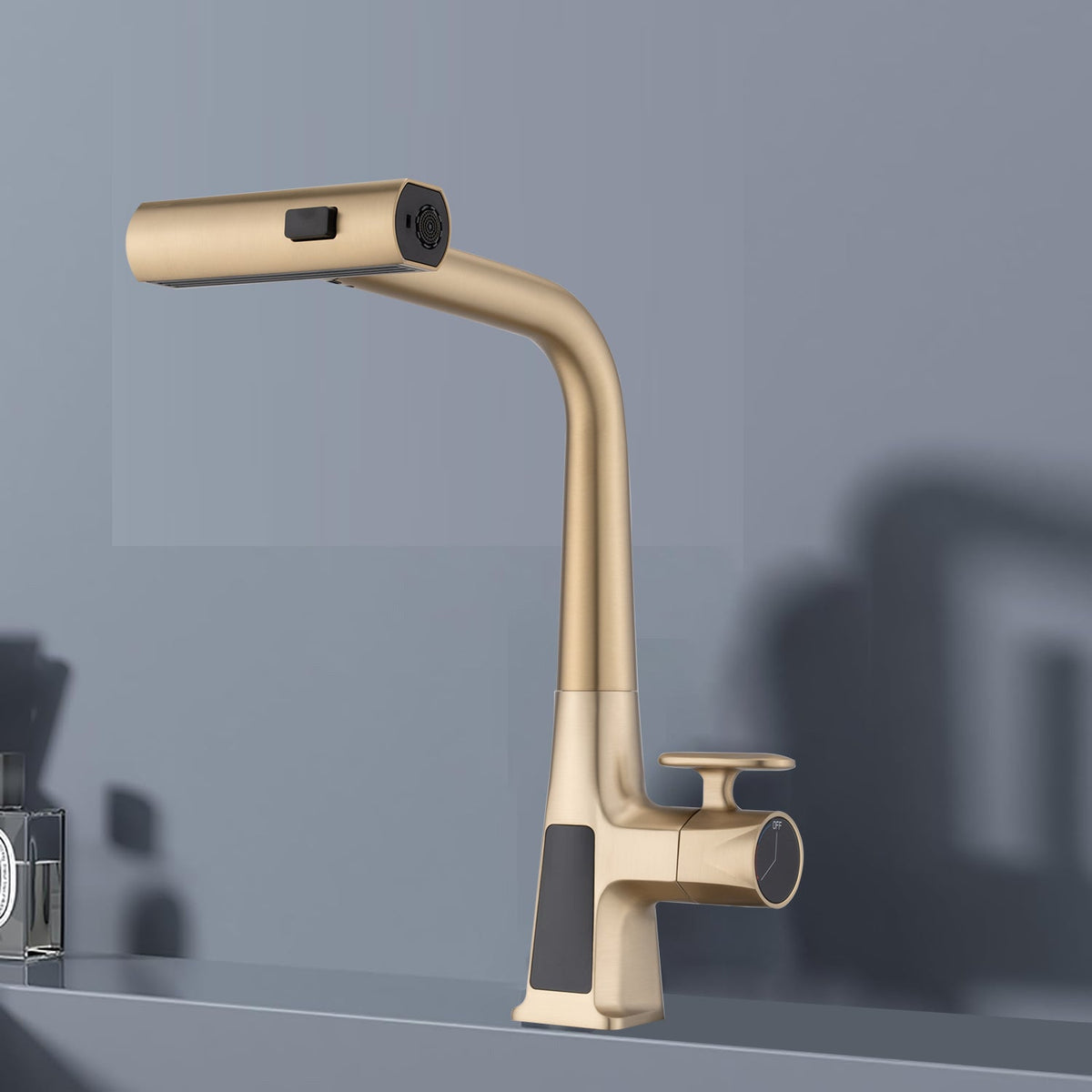Brushed Gold Kitchen Faucet