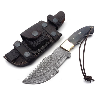 ShadowRidge Damascus Steel Premium Tracker Knife