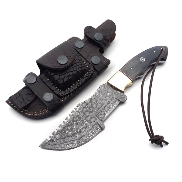 ShadowRidge Damascus Steel Premium Tracker Knife