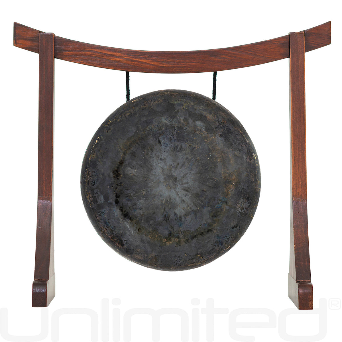 6” to 7” Gongs on Lifting Buddha Stand - Brown