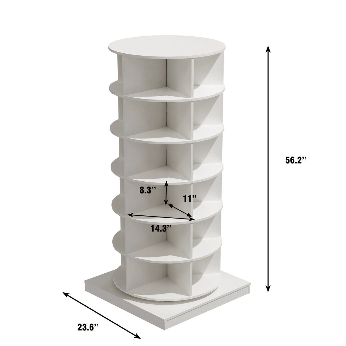 360 Rotating Shoe Cabinet - 6 Layers