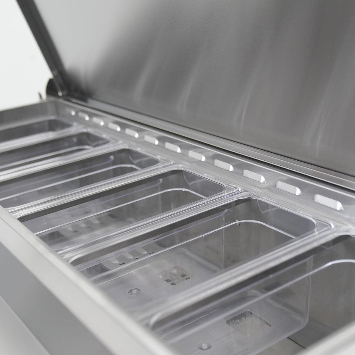 Orikool 44 In Commercial Pizza Prep Table with Refrigerator