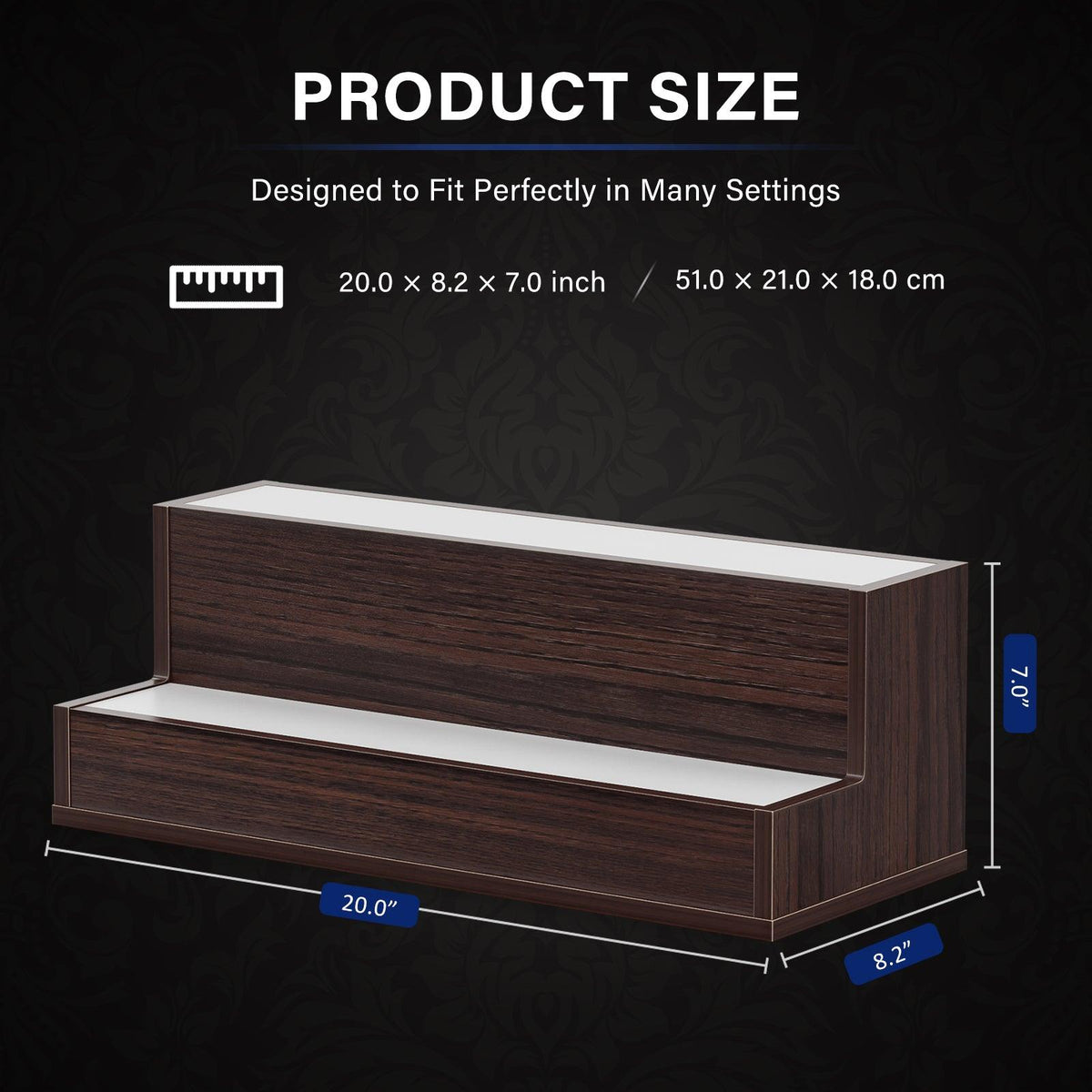 LED Lighted Liquor Bottle Display Shelf