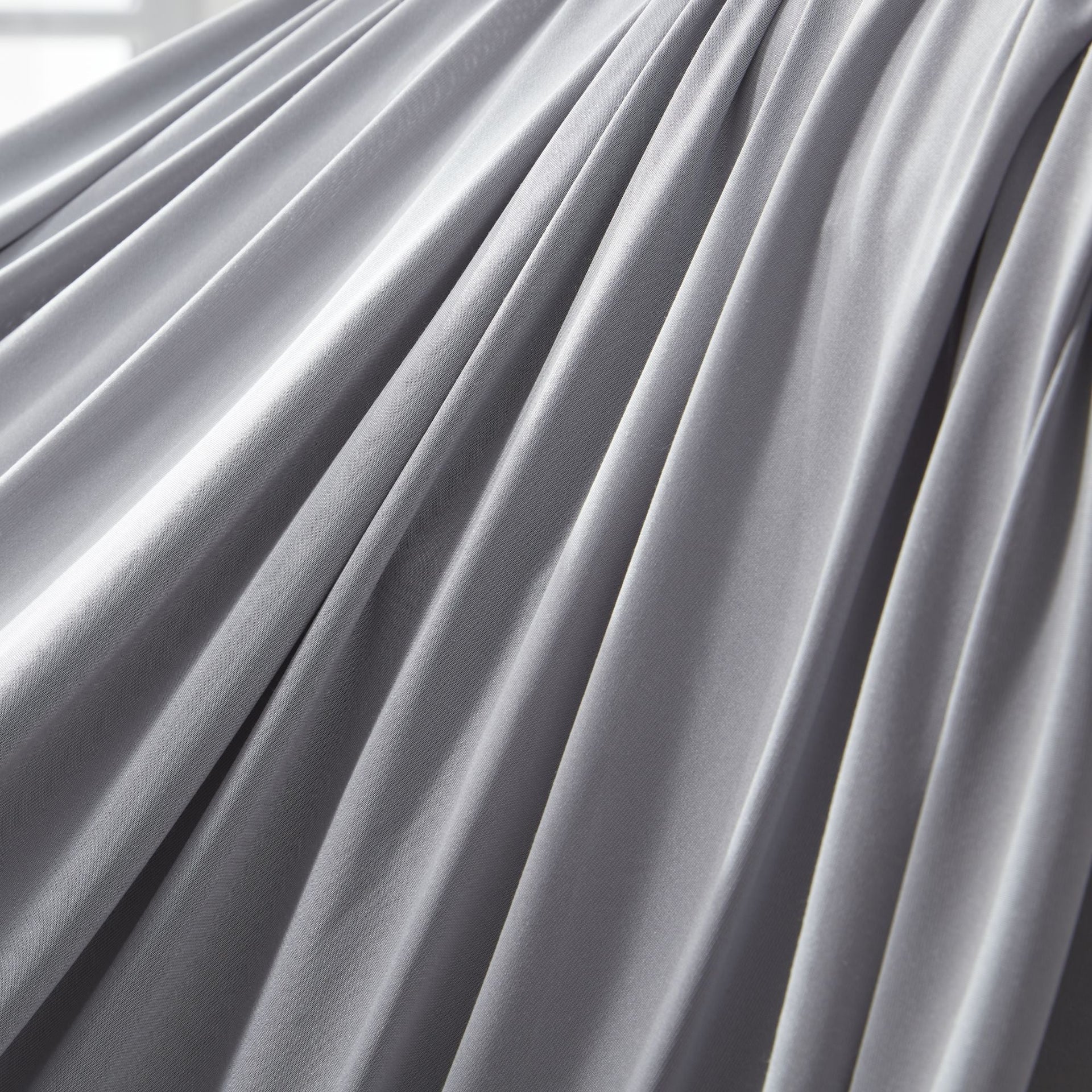 100% Microfiber Jersey Knit Sheet Set with Pillowcase-Gull Grey Sleep Zone