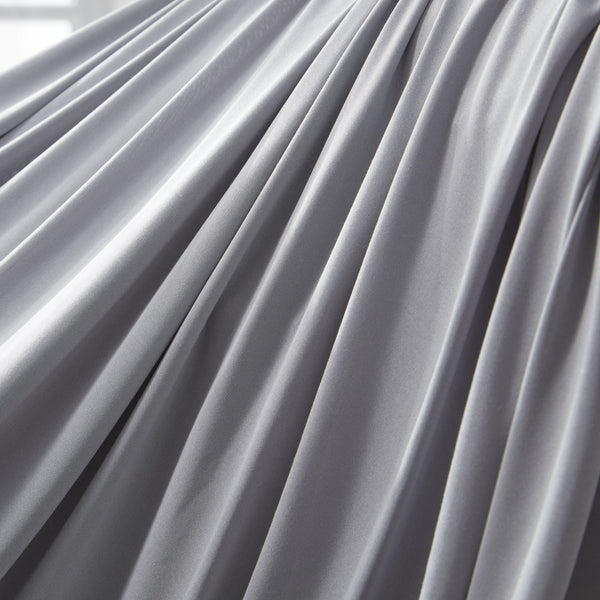 100% Microfiber Jersey Knit Sheet Set with Pillowcase-Gull Grey Sleep Zone