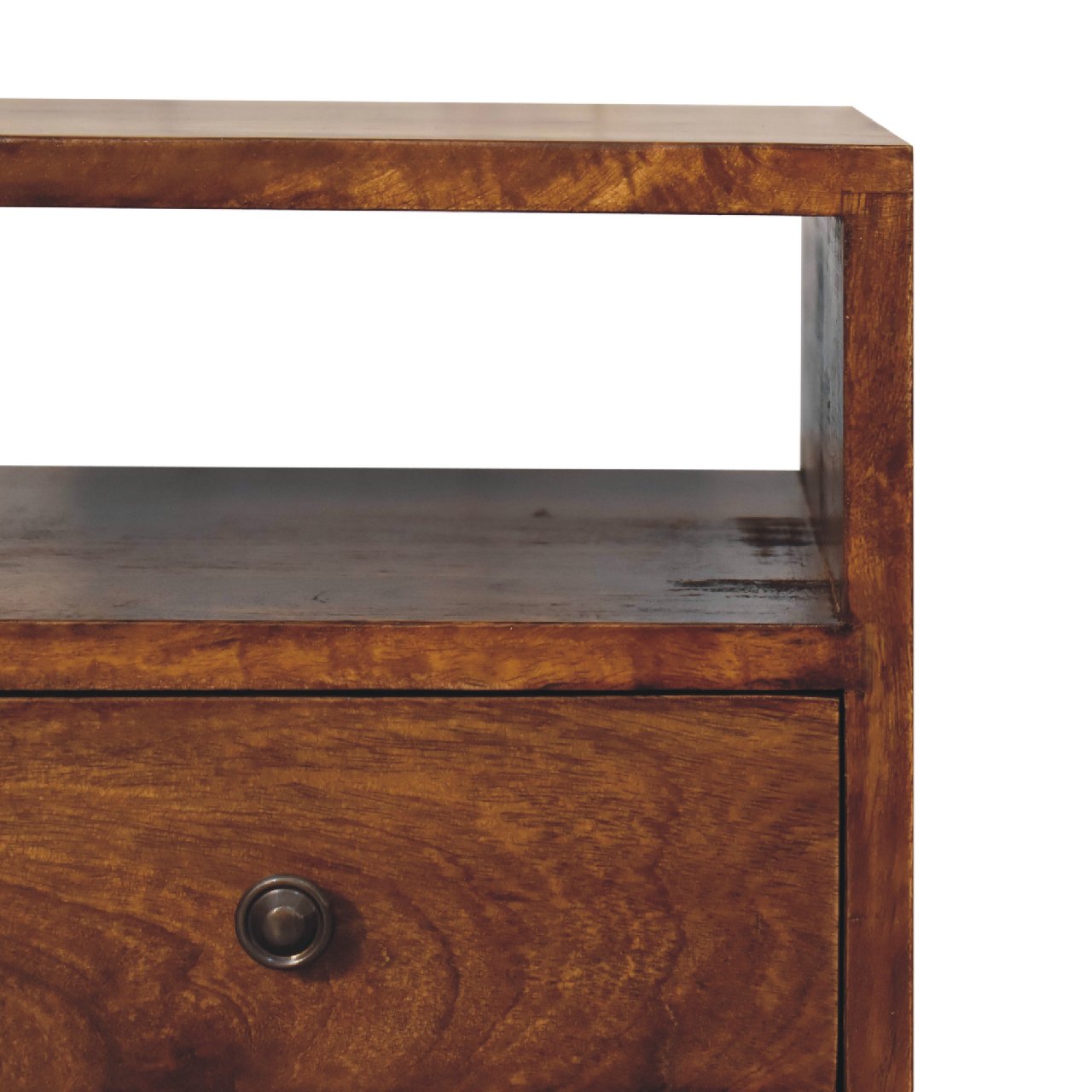 Solid Wood Mini Classic Chestnut Bedside Table