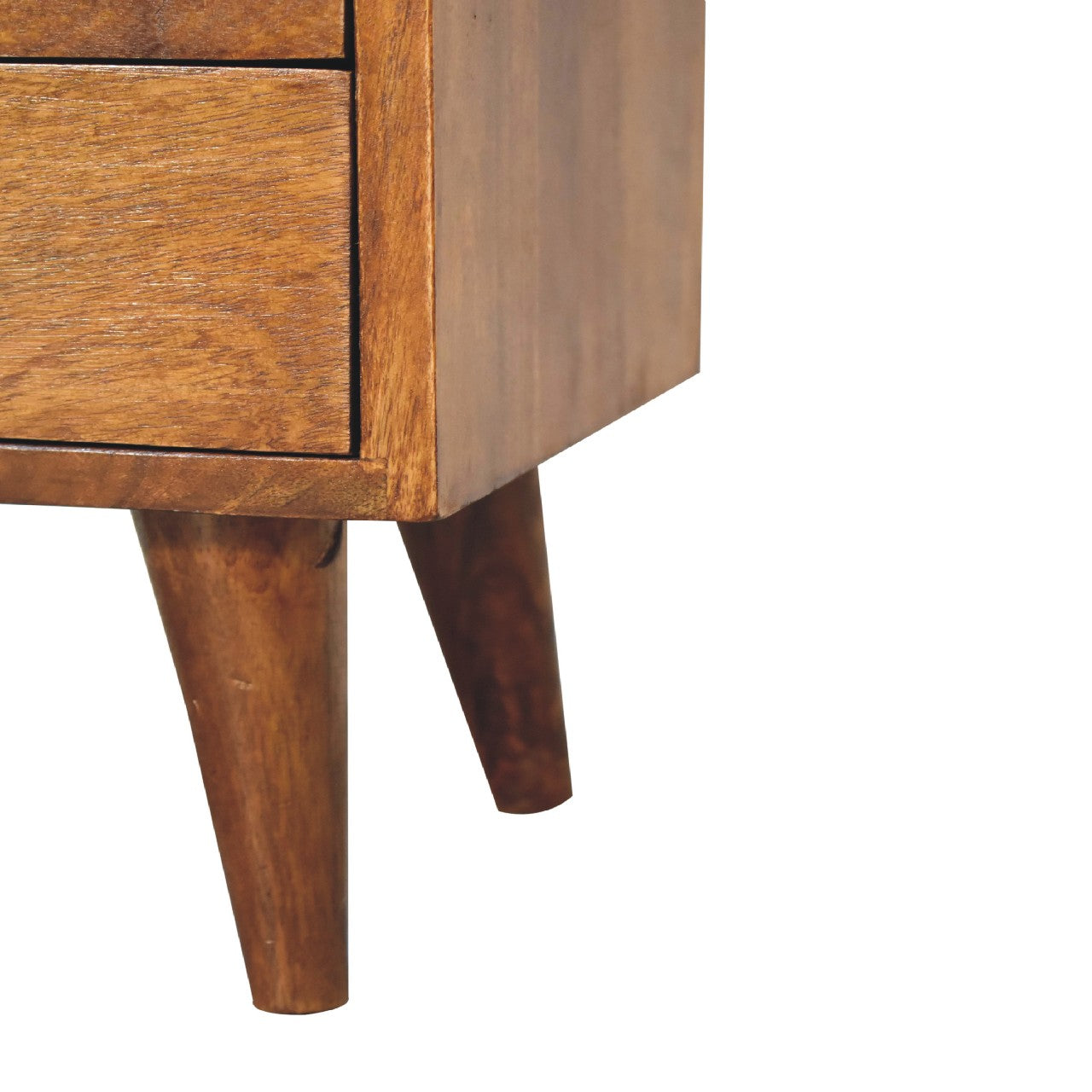 Solid Wood Mini Classic Chestnut Bedside Table