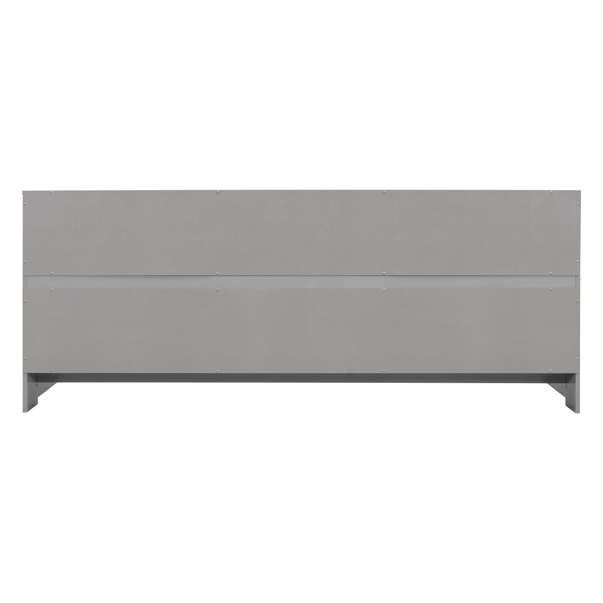 Twin Floor Bed with Bedside Bookcase, Shelves, Guardrails