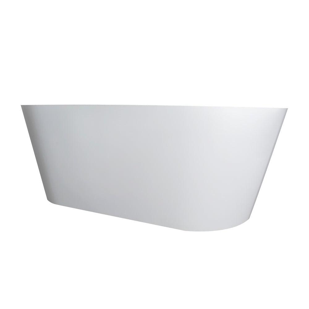 71 Inch Freestanding Solid Surface Soaking Bathtub