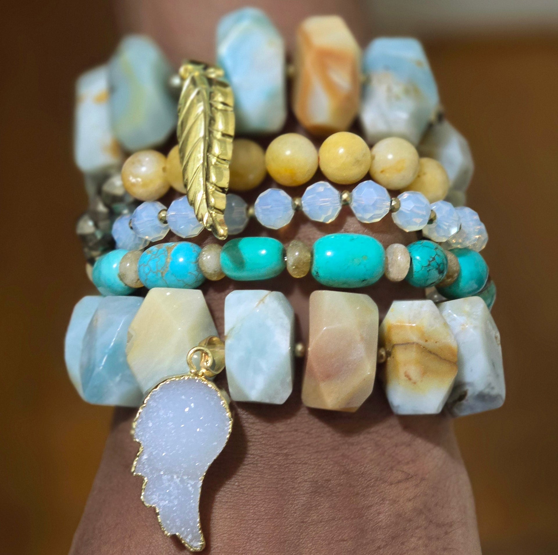 Amazonite Bracelet Set