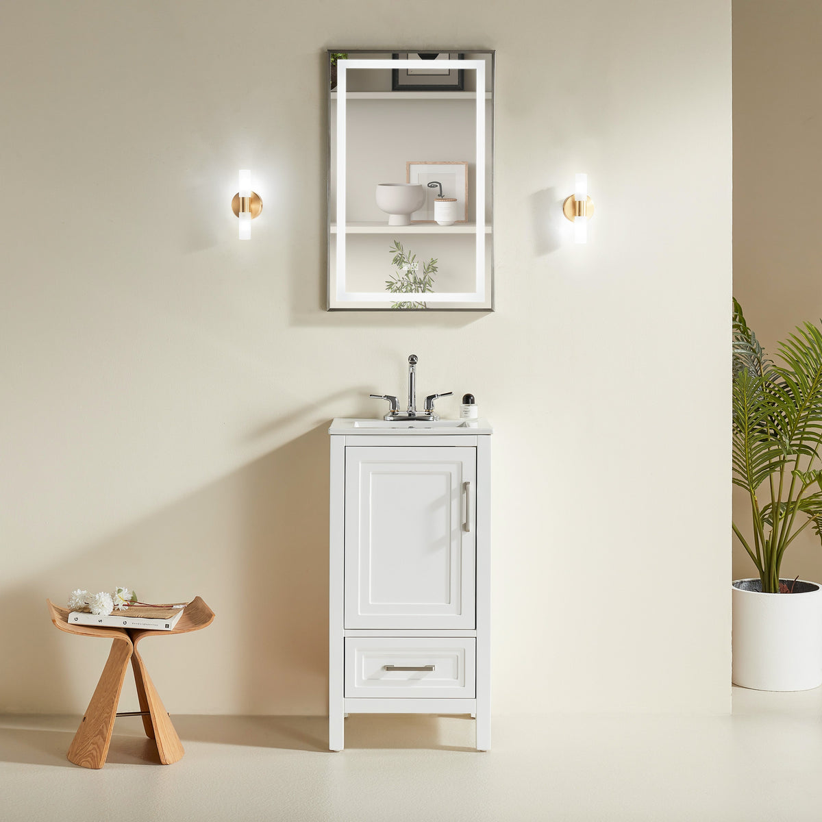 Fully Assembled 18-Inch Bathroom Vanity