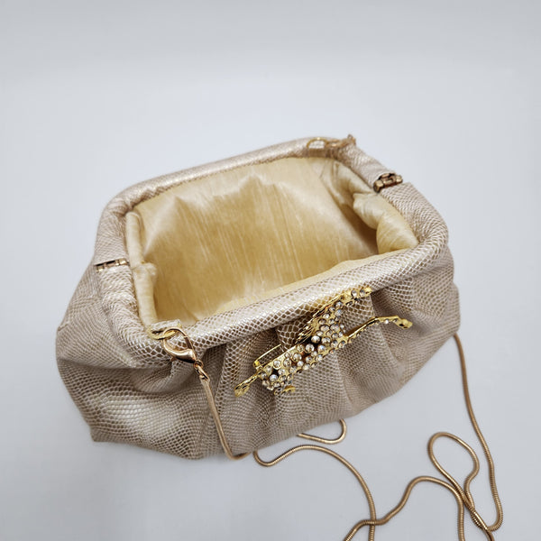 Ivory Stallion Cloud Clutch