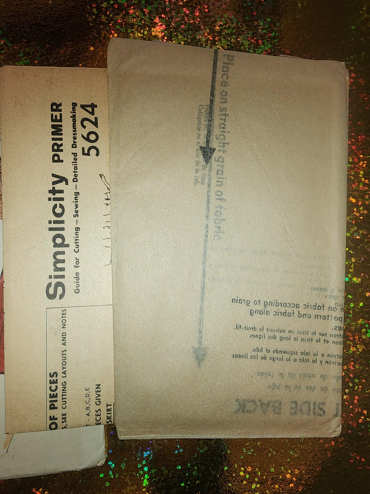 5624 Vintage Simplicity SEWING Pattern Misses 1960s 4 Gored Skirt 25