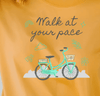 Walk At Your Place T-shirt - Blue / S
