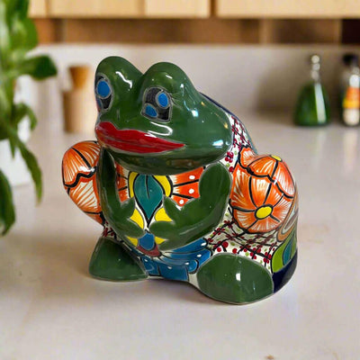 Talavera Frog Planter | Colorful Handmade Mexican Pottery