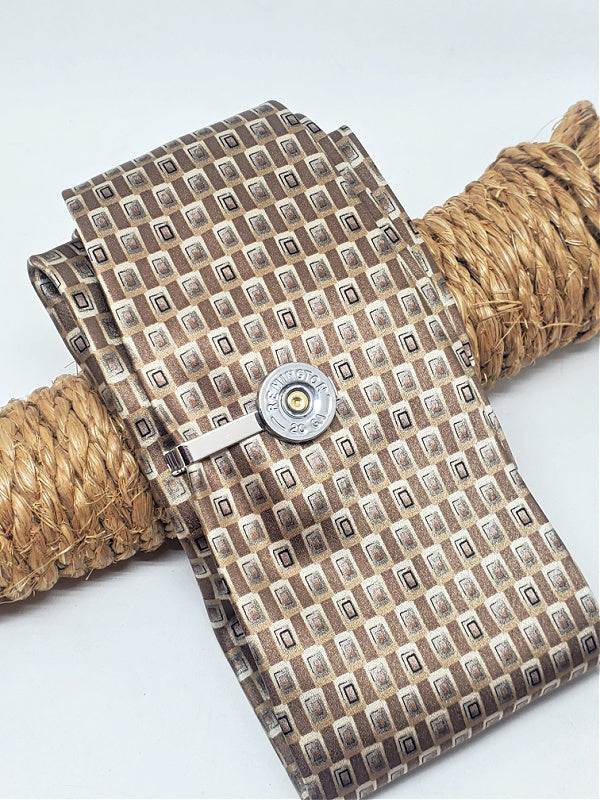 20 Gauge Shotshell Silver Tie Bar/Tie Clip