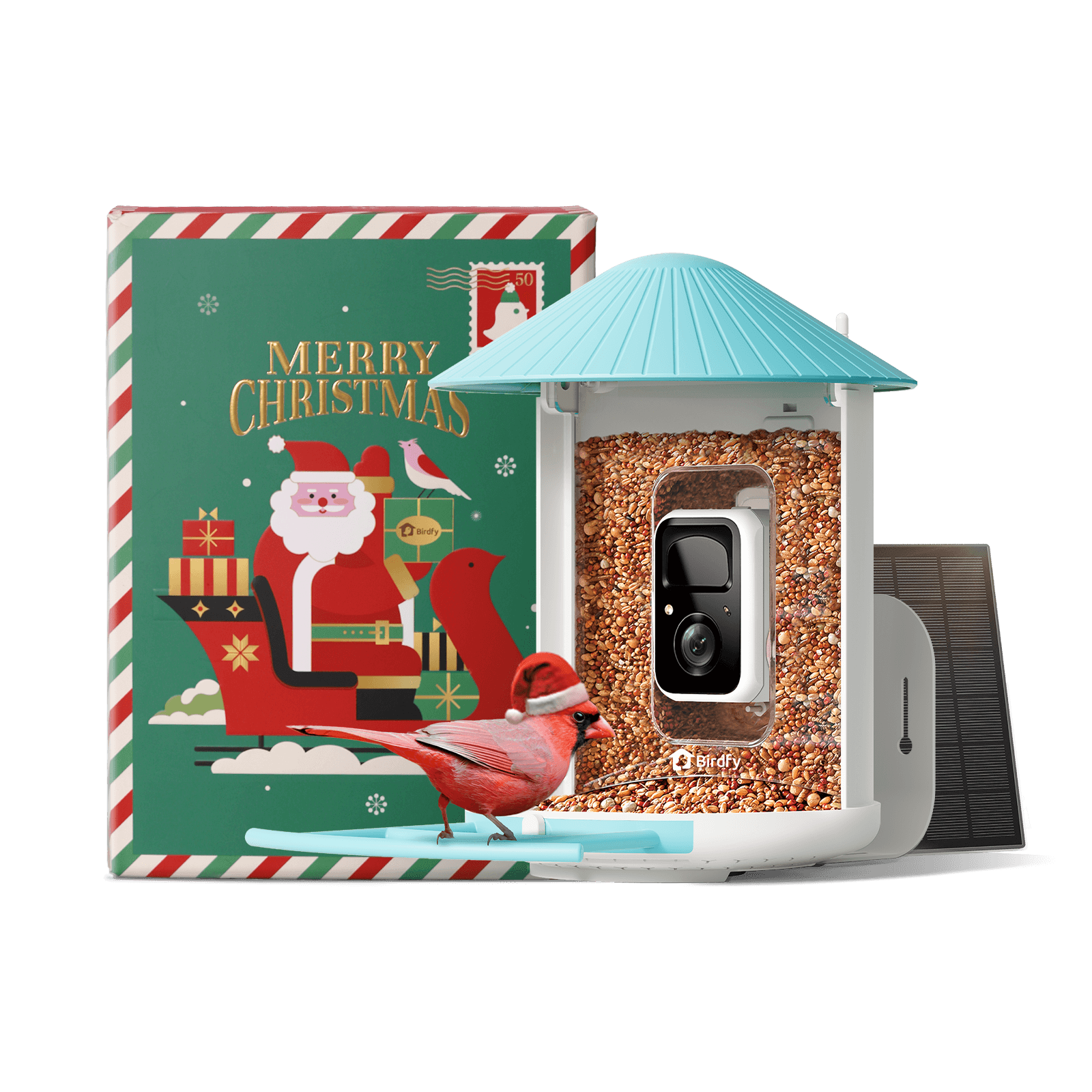 Birdfy Feeder with Solar Panel - Solar-Powered Smart Bird Feeder with Camera