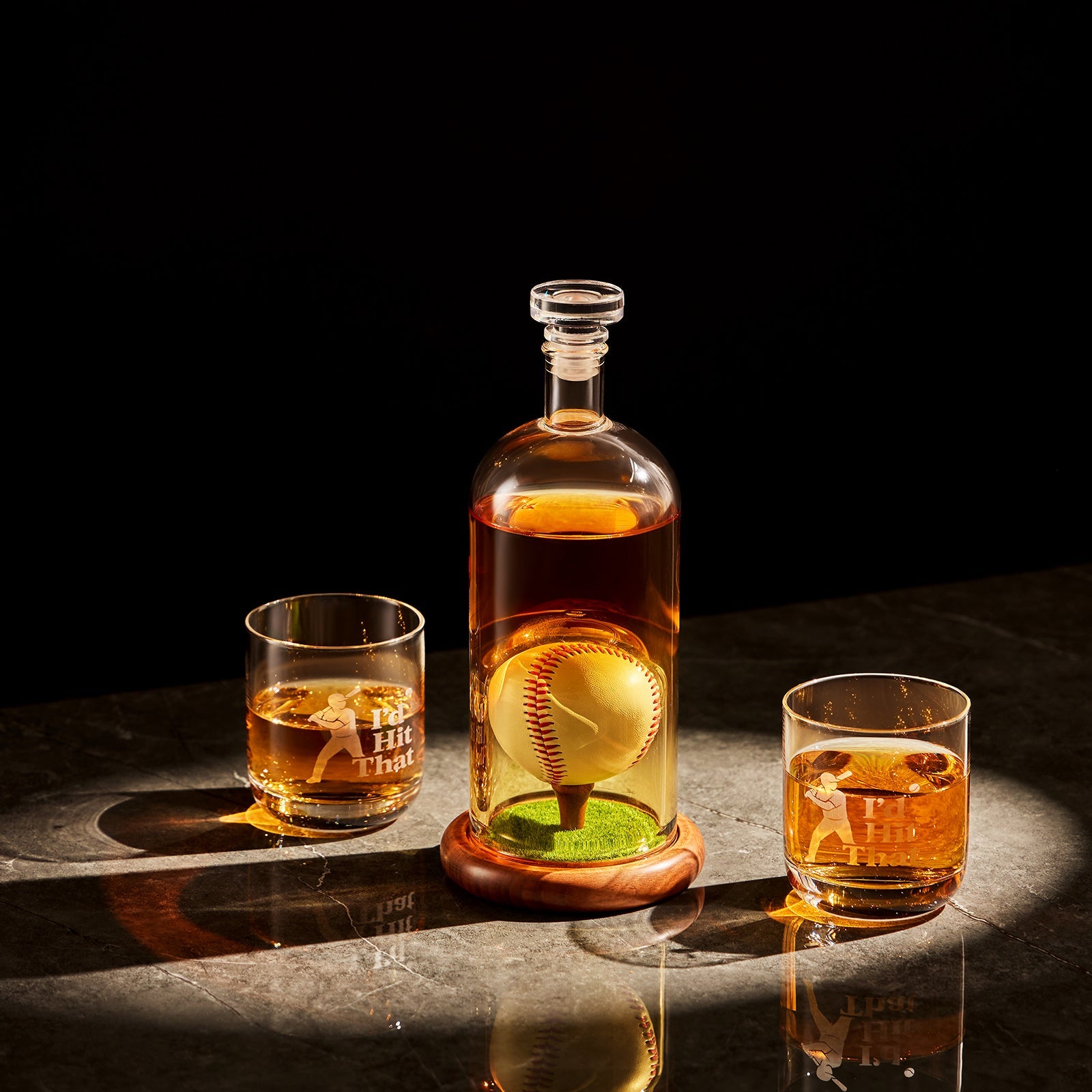 Baseball Decanter Set