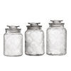 Canister Set 3-Piece Glass Jars