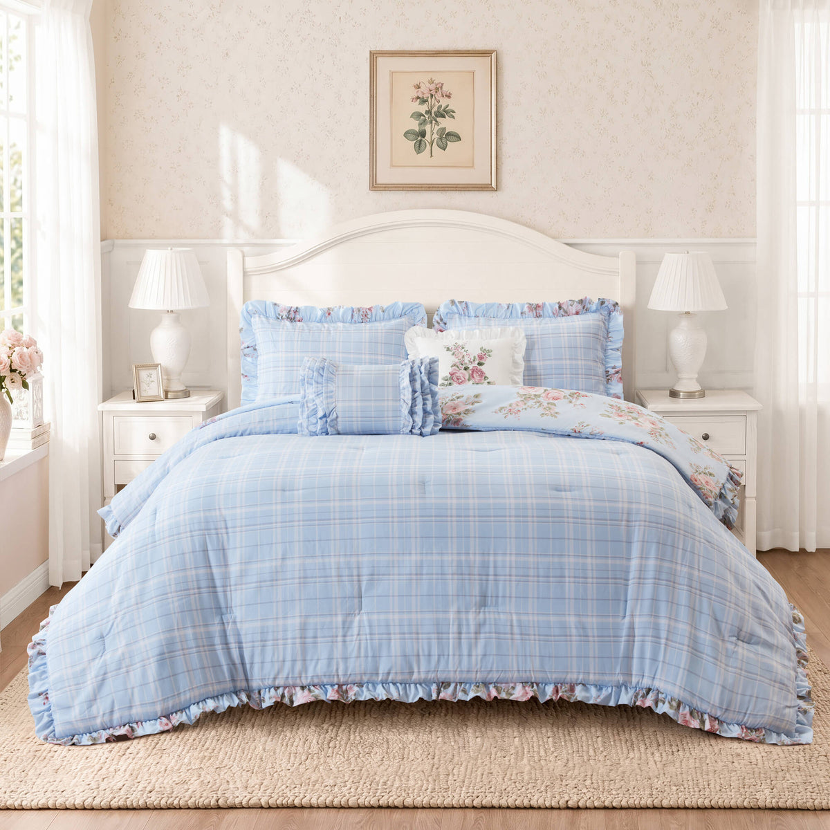 5 Piece Full/Queen Comforter Set