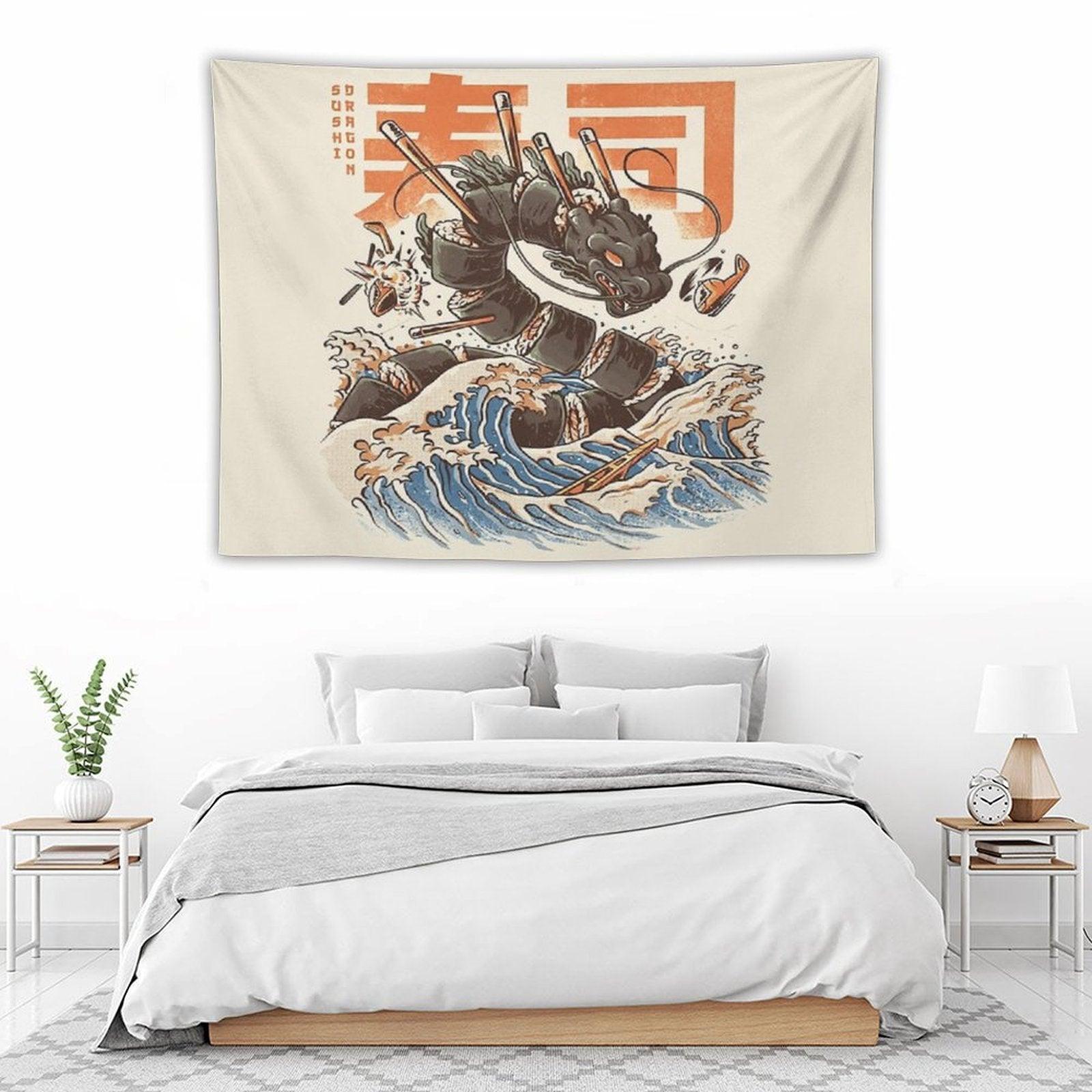 Great Sushi Dragon Tapestry