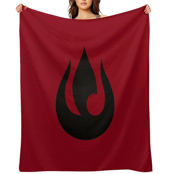 Fire Nation Logo All-season Throw Blanket