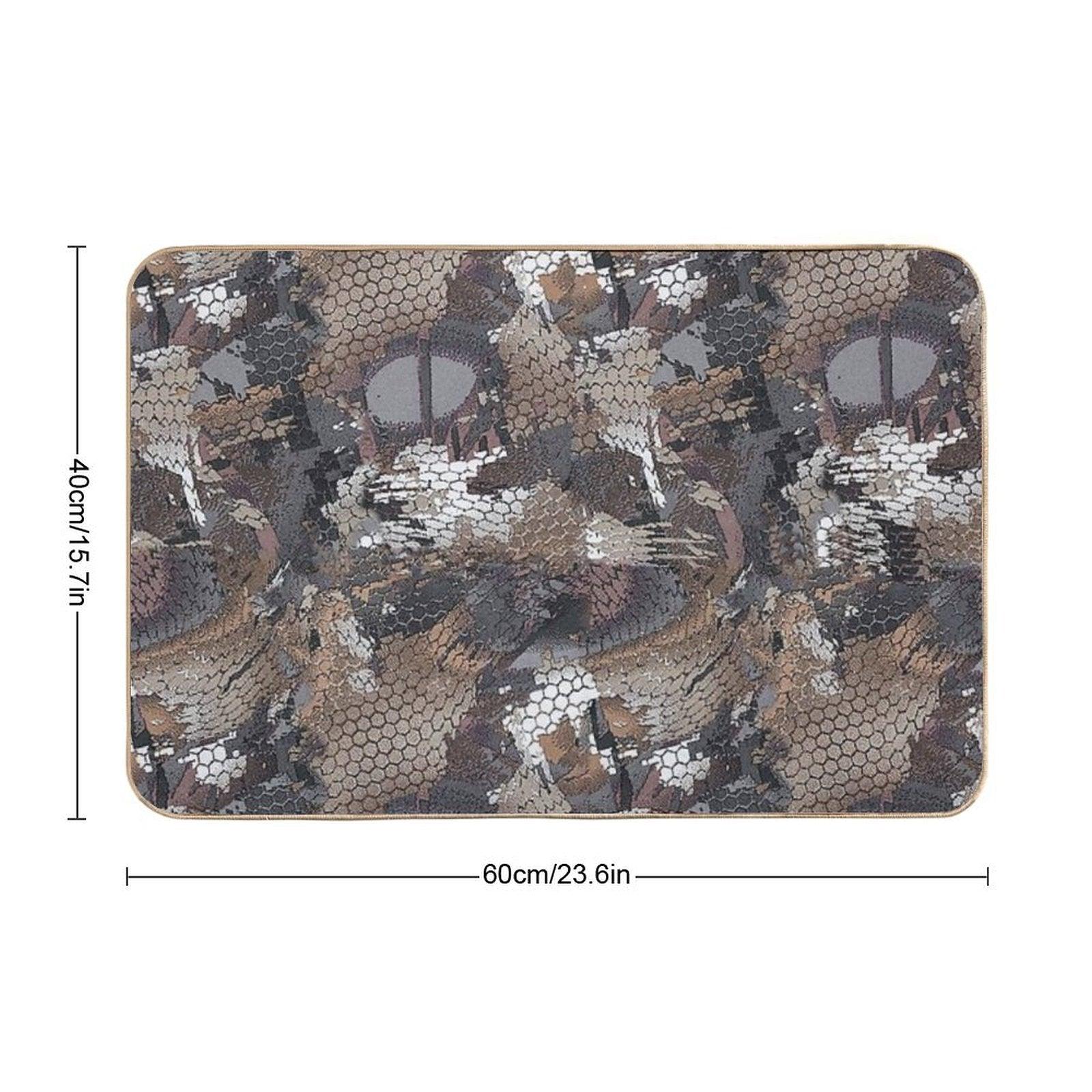 Timber Camouflage Bath Mat