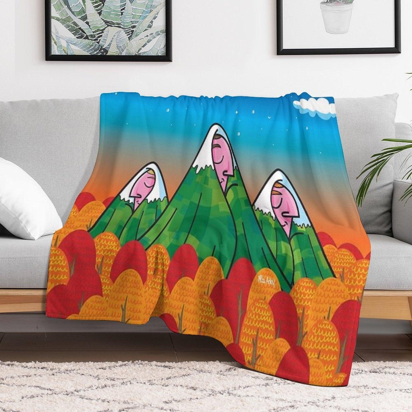 Sleeping Giants Throw Blanket