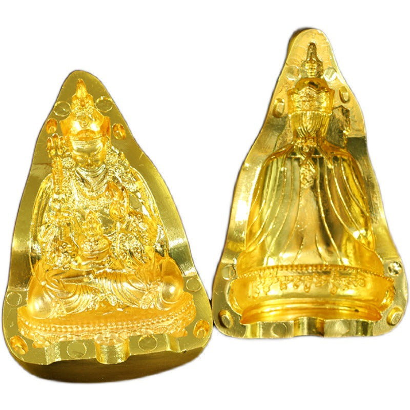 The mold is made of pottery clay, water and copper alloy, and is dedicated to Xizang Tridimensional Lotus Master