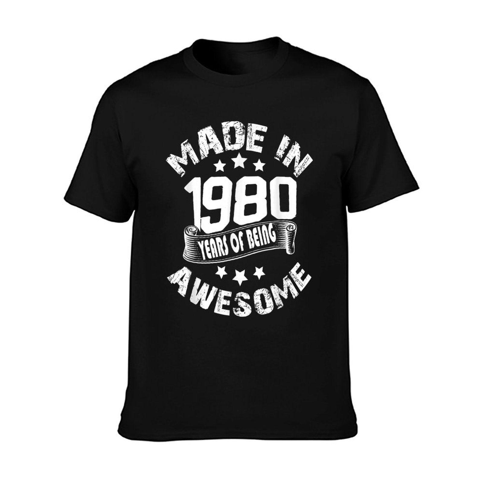 Best Made In 1980 Awesome 40th Birthday Gift Men Women Adult  Eco-friendly Material T-Shirt