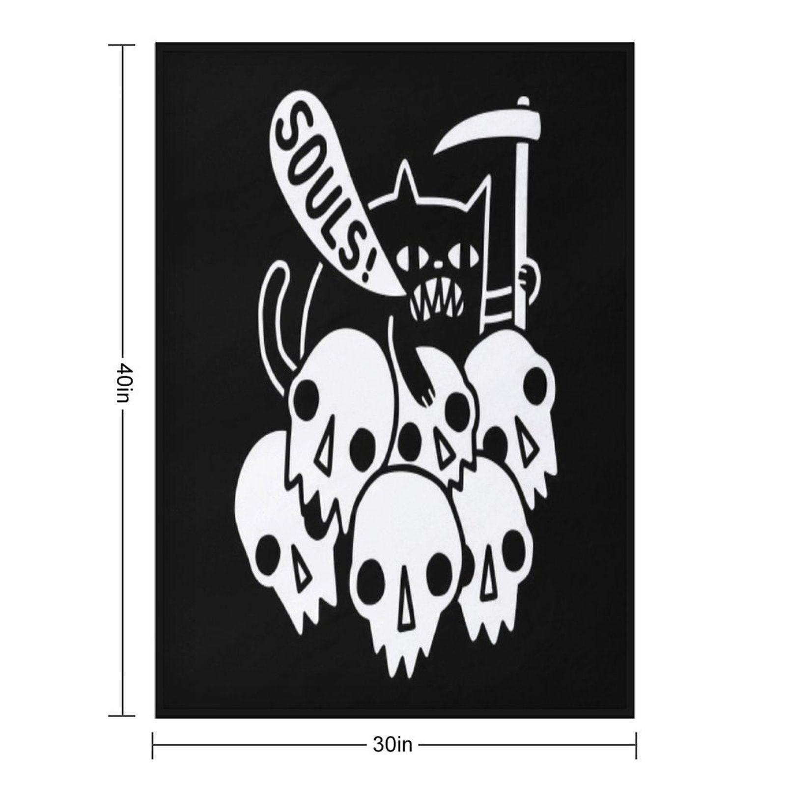 Cat Got Your Soul Throw Blanket