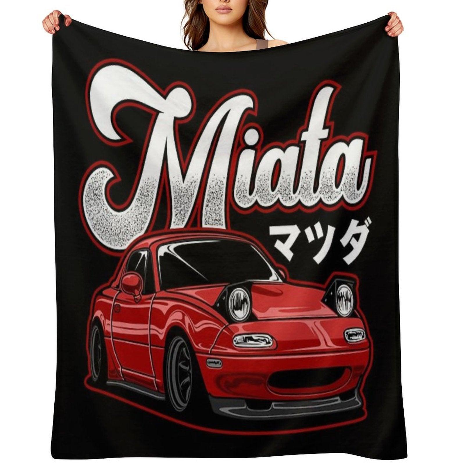 Miata MX-5 NA Red Throw Blanket