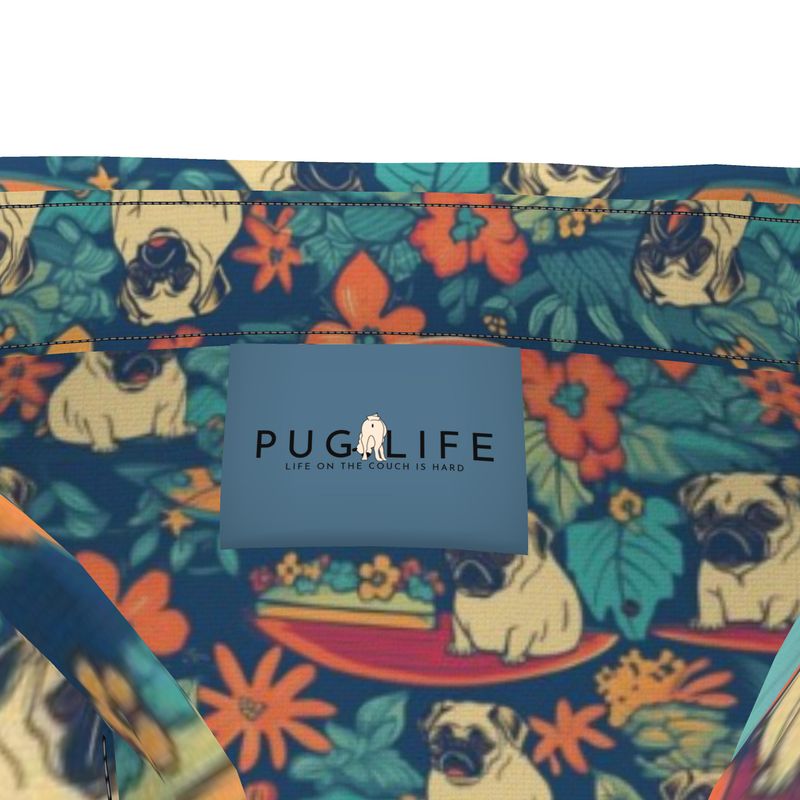 Grumpy Pug Aloha Camp Shirt