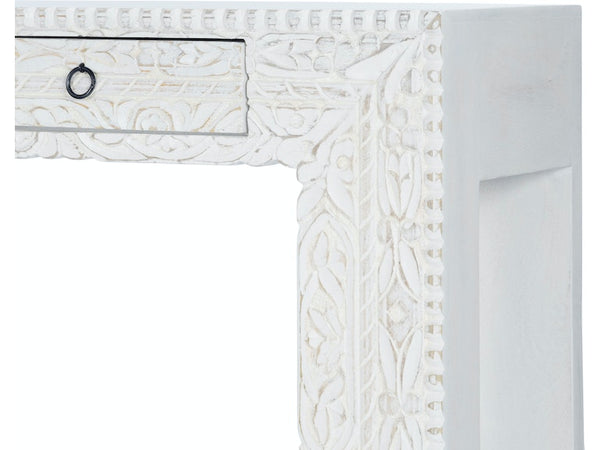 Janta Rectangular Console Table in White