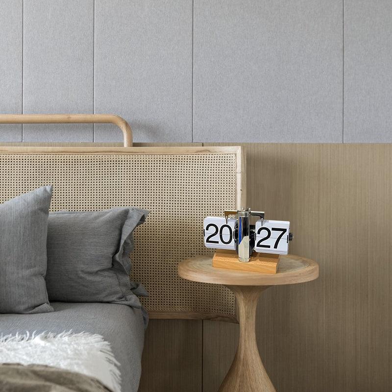 Retro flip digital clock, battery - powered mechanical clock for home & office decor