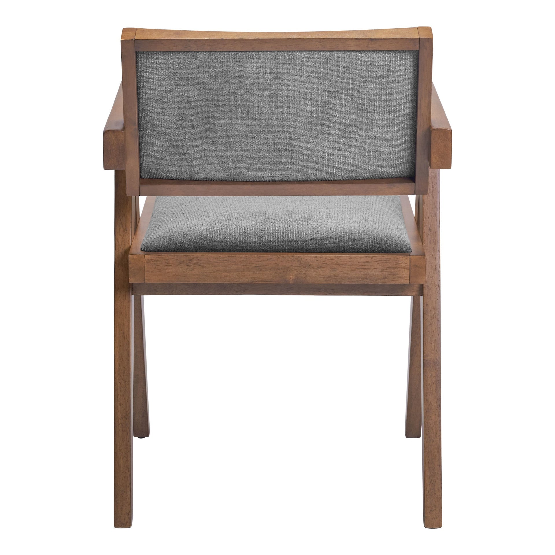 Delhi Dining Chair (Set of 2) Gray & Walnut