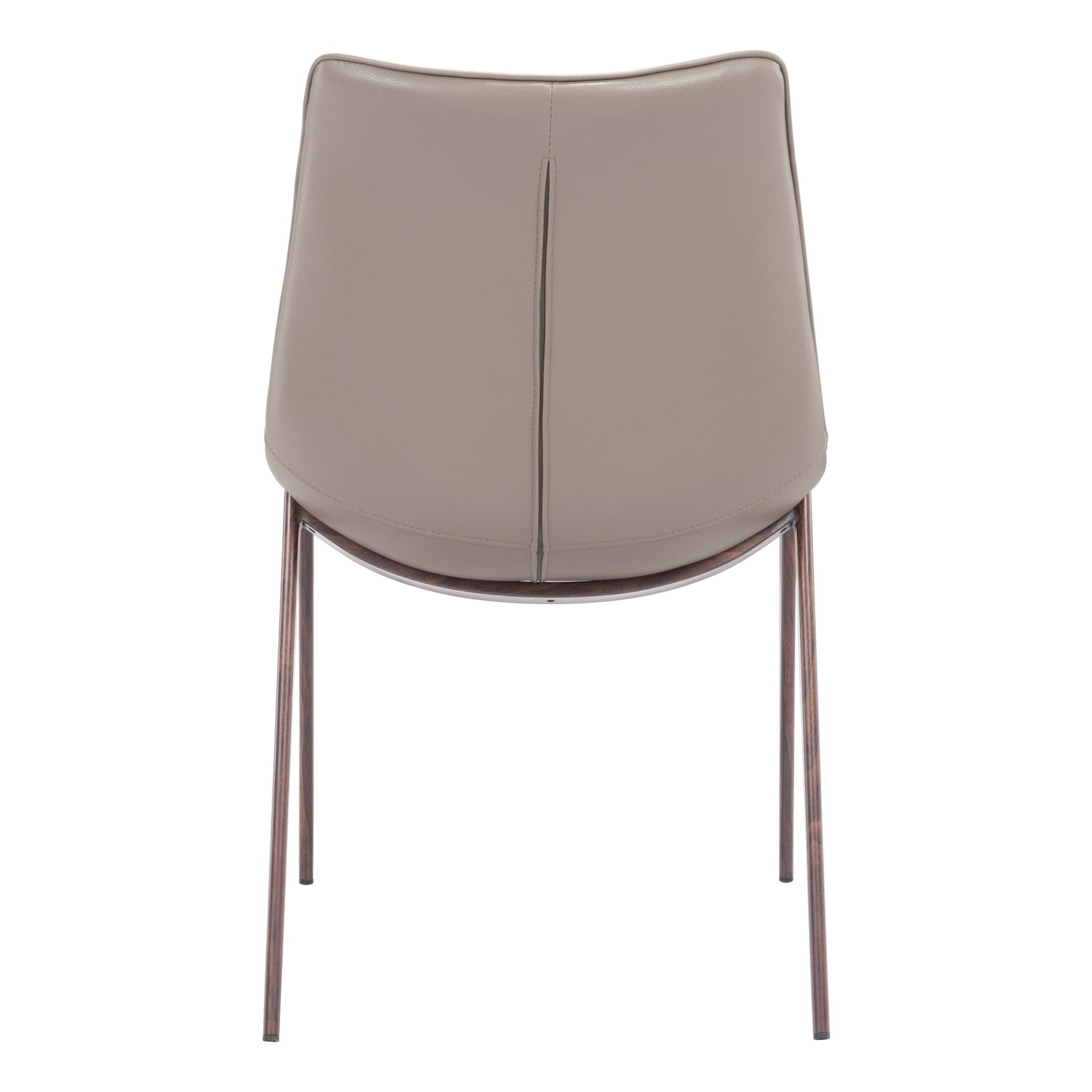 Magnus Dining Chair (Set of 2) Brown & Walnut