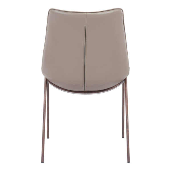 Magnus Dining Chair (Set of 2) Brown & Walnut