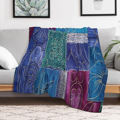 Flowers Abstract Velvety-soft Throw Blanket