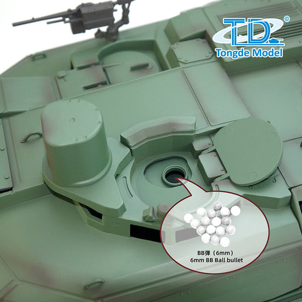 Tongde 1/16 RC Leclerc Tank – BB Shooting, Smoke, Recoil, 320° Turret