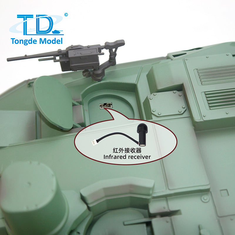 Tongde 1/16 RC Leclerc Tank – BB Shooting, Smoke, Recoil, 320° Turret