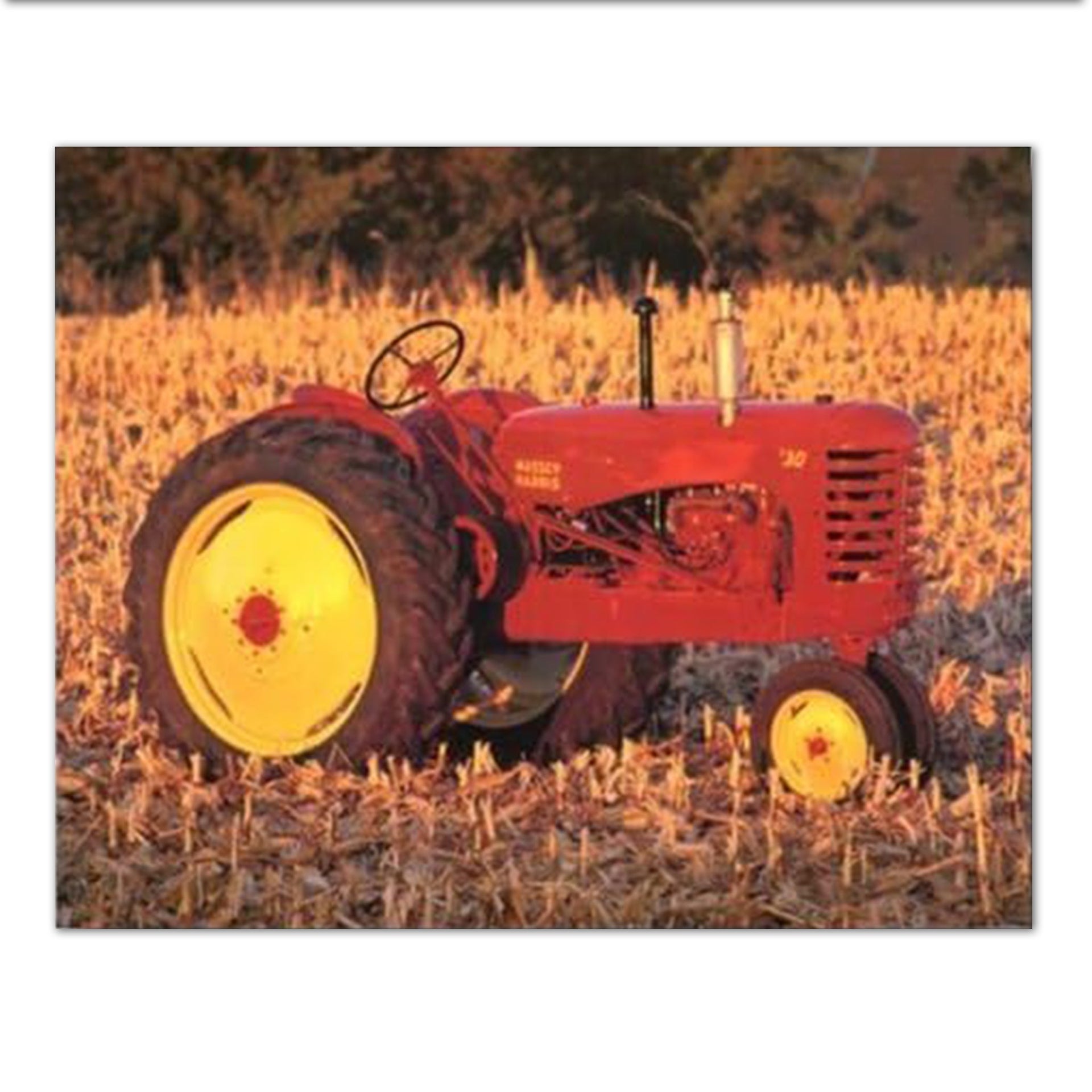 Farm Tractor Wall Art – 1947 Massey Harris Vintage Tractor Print 16x20 Lithograph