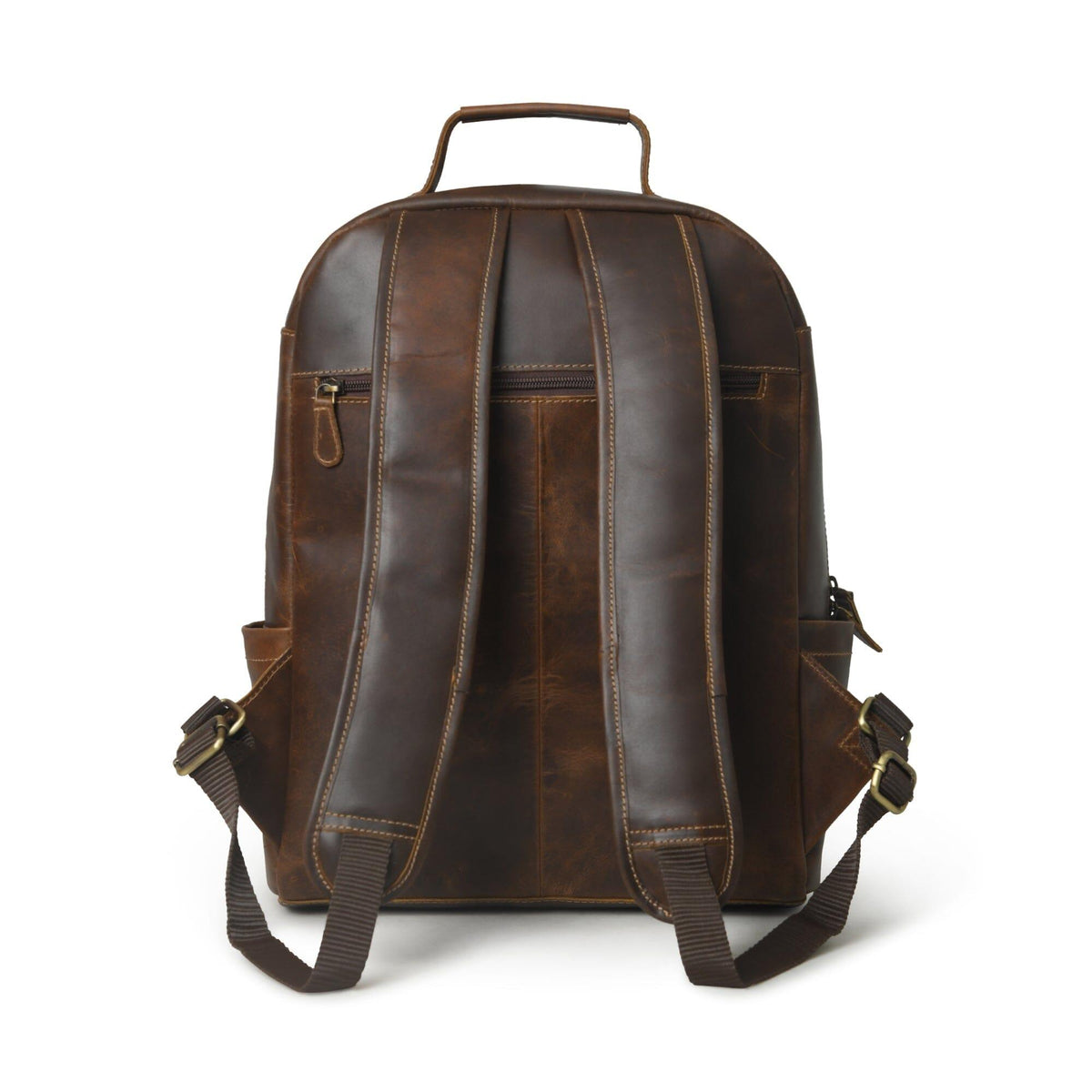 MaheTri Cambridge Unisex Buffalo Leather Backpack