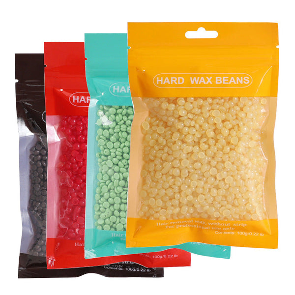 10pcs Hair Removal Hard Wax Beans, 100g Bag, Suitable for Bikini, Underarms, and Full Body, Hot Wax Depilation