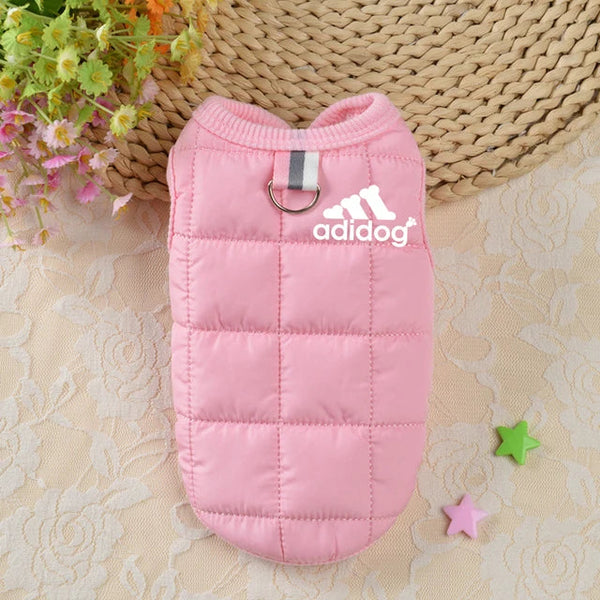 Pet clothing winter thickened dog clothes autumn and winter new cotton-padded jacket vest multi-color waterproof warm