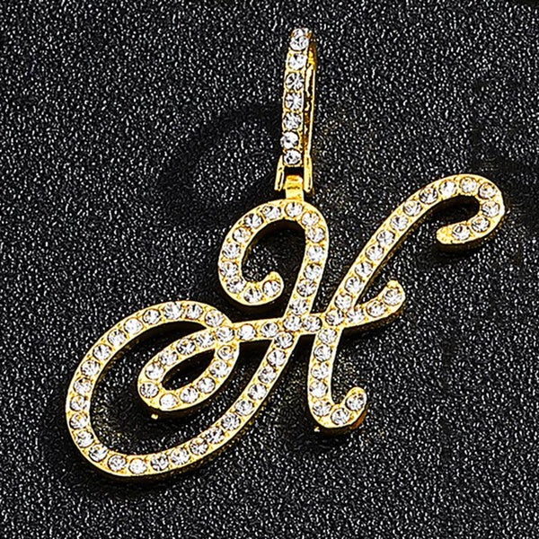 Hip hop accessories grass letter pendant melon seed buckle Cuban chain accessory