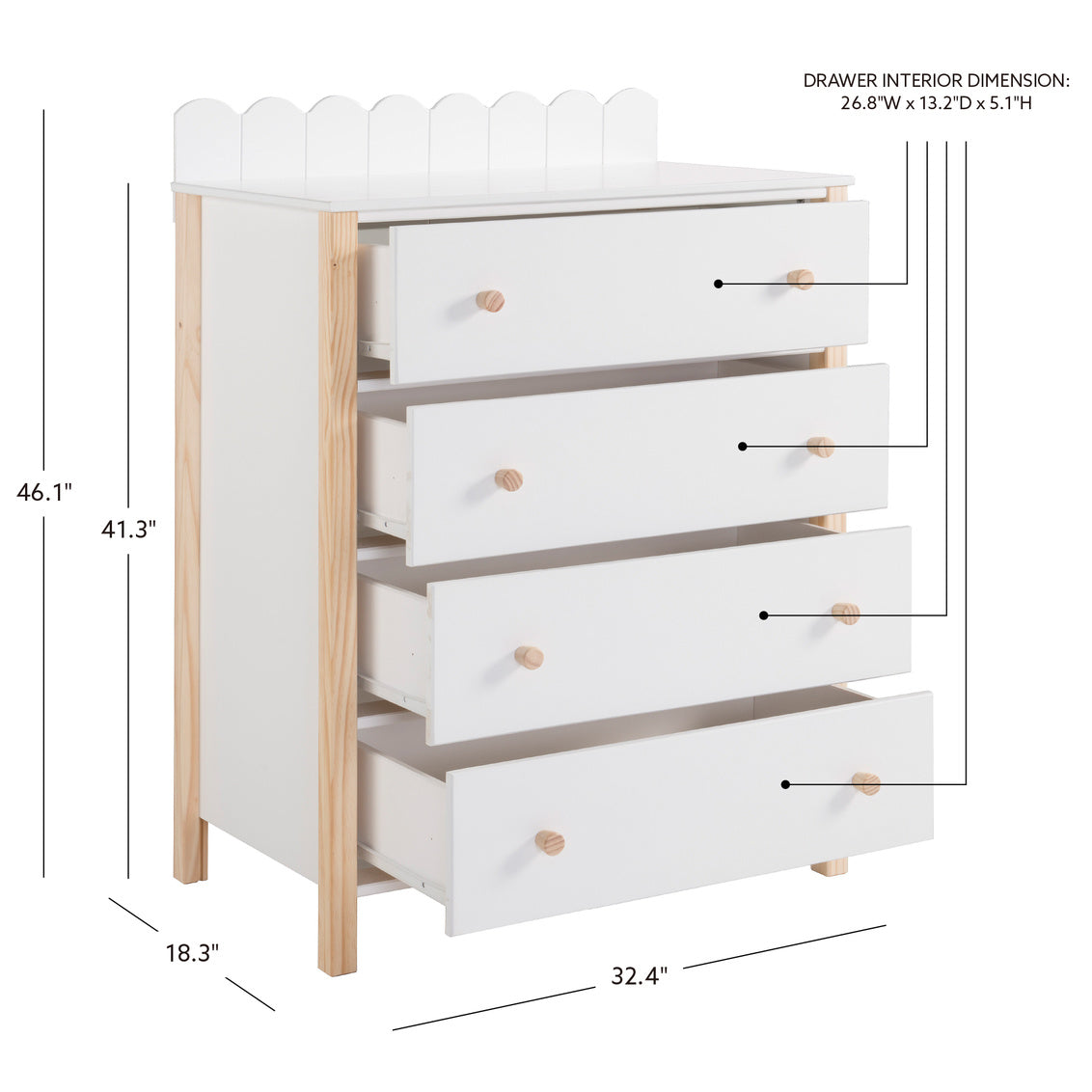 KIMBERLY 4 DRAWER CHEST