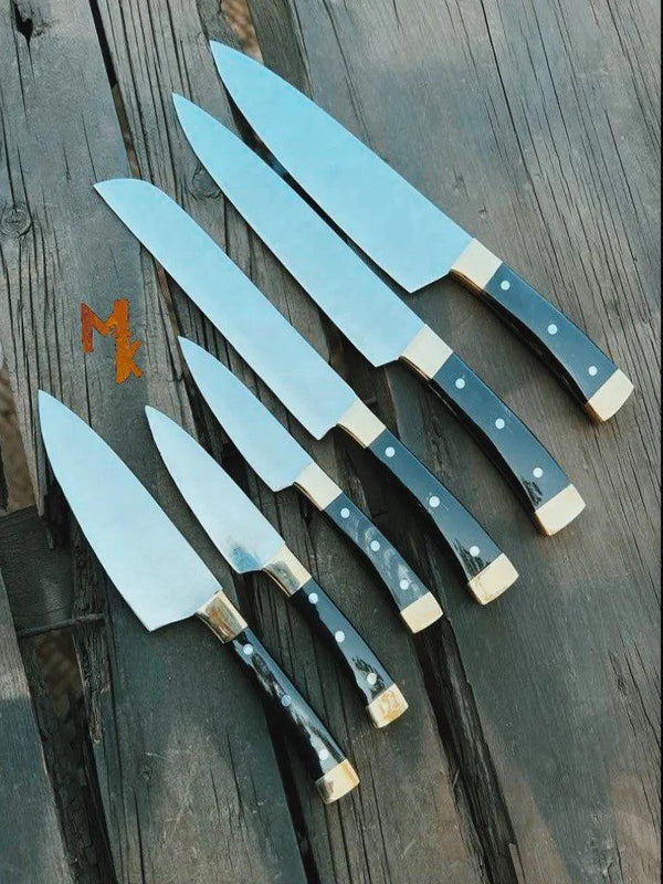 Professional Chef knife Set with Leather Case-0203