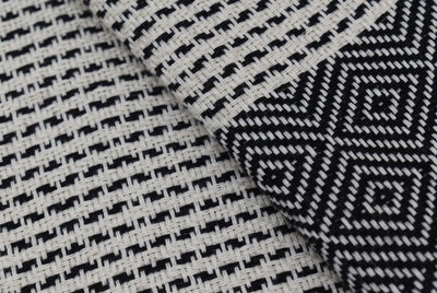 Dotty Diamond Black Turkish Towel